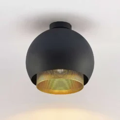 Sivaniel Plafondlamp Black/Gold - Lucande - Koop Online -Lucande 42519117263435