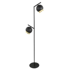 Sivaniel Floor Lamp Black/Gold - Lucande - Koop Online