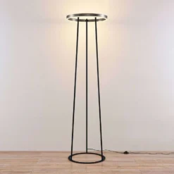 Seppe LED Vloerlamp Nickel - Lucande - Koop Online -Lucande 4251911727616 4