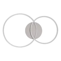 Lucardis 2 LED Plafondlamp Silver - Lucande - Koop Online