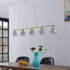 Mylah 5 Hanglamp Brass - Lucande - Koop Online -Lucande 4251911730241 3