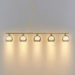 Mylah 5 Hanglamp Brass - Lucande - Koop Online -Lucande 4251911730241 5