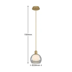 Mylah Hanglamp Brass - Lucande - Koop Online -Lucande 4251911730258 3