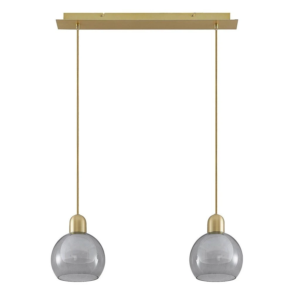 Mylah 2 Hanglamp Brass - Lucande - Koop Online 4 Mylah 2 Hanglamp Brass - Lucande - Koop Online - Afbeelding 2