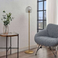 Mylah Vloerlamp Brass - Lucande - Koop Online -Lucande 4251911730562 3