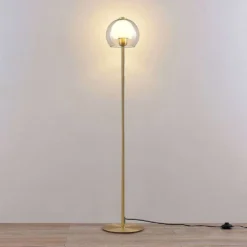 Mylah Vloerlamp Brass - Lucande - Koop Online -Lucande 4251911730562 5