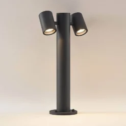 Maloney 2 Tuinlamp H50 Dark Grey - Lucande - Koop Online -Lucande 42519117366636