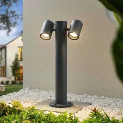 Maloney 2 Tuinlamp H50 Dark Grey - Lucande - Koop Online -Lucande 42519117366637