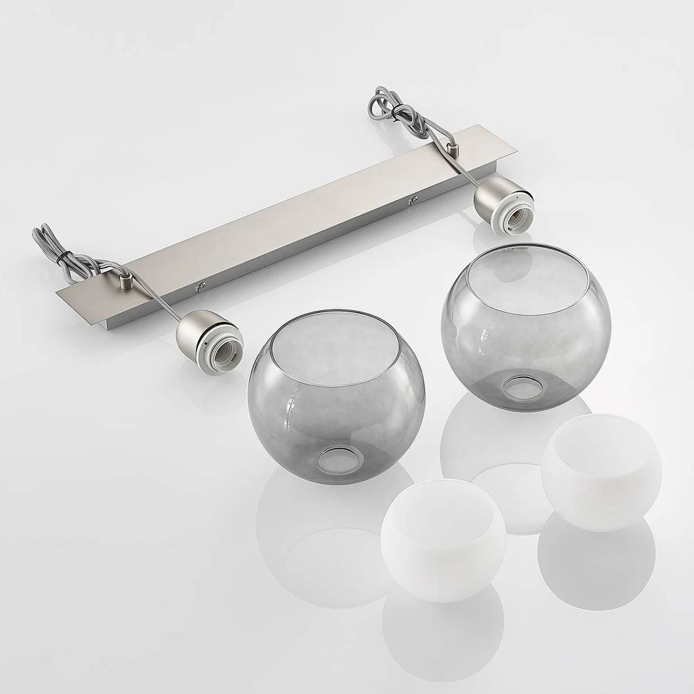 Kaiya 2 Hanglamp Nickel - Lucande - Koop Online 7 Kaiya 2 Hanglamp Nickel - Lucande - Koop Online - Afbeelding 5