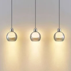 Kaiya 3 Hanglamp L18 Nickel - Lucande - Koop Online -Lucande 4251911738216 4