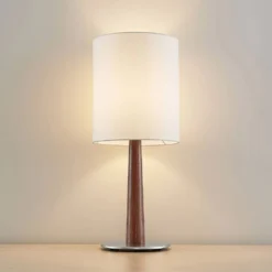 Lakira S Taffellamp White/Wood - Lucande - Koop Online -Lucande 42519117403704