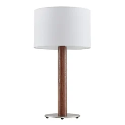 Lakira Taffellamp M White/Wood - Lucande - Koop Online