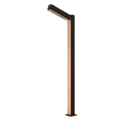 Taskalin Tuinlamp H90 Black/Wood - Lucande - Koop Online -Lucande 4251911743388 3
