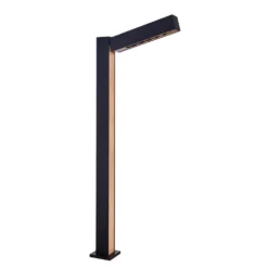 Taskalin Tuinlamp H70 Black/Wood - Lucande - Koop Online -Lucande 4251911743395 3