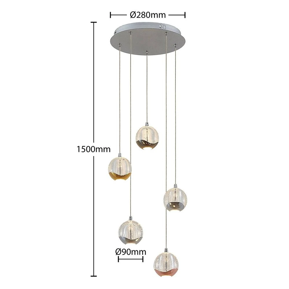 Meriton 5 Cluster Hanglamp - Lucande - Koop Online 4 Meriton 5 Cluster Hanglamp - Lucande - Koop Online - Afbeelding 2