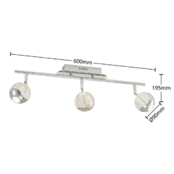 Kilio 3 Plafondlamp Chrome - Lucande - Koop Online -Lucande 42519117439374
