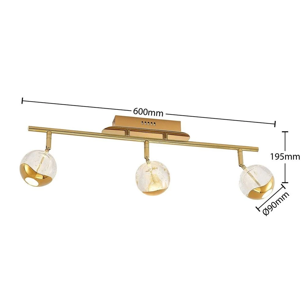 Kilio 3 Plafondlamp Gold - Lucande - Koop Online 5 Kilio 3 Plafondlamp Gold - Lucande - Koop Online - Afbeelding 3