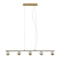 Kilio 5 Hanglamp Gold - Lucande - Koop Online -Lucande 42519117440262