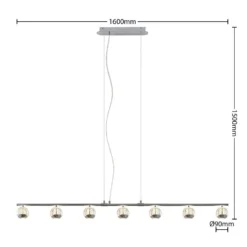 Kilio 7 Hanglamp Chrome - Lucande - Koop Online -Lucande 42519117440334