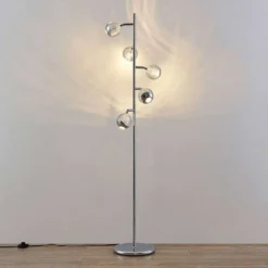 Kilio Vloerlamp Dim. Chrome - Lucande - Koop Online -Lucande 42519117440714