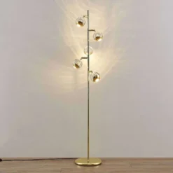 Kilio Vloerlamp Dim. Gold - Lucande - Koop Online -Lucande 42519117440884