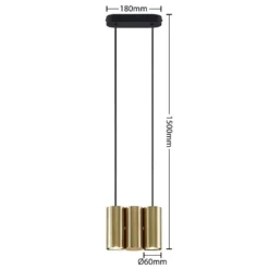 Cesur 3 Hanglamp Brass - Lucande - Koop Online -Lucande 4251911745375 4