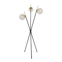 Sotiana Vloerlamp Black/Brass - Lucande - Koop Online -Lucande 4251911746372 3