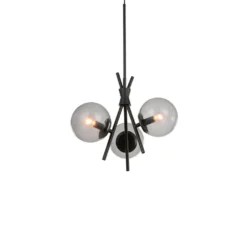 Sotiana 3 Round Hanglamp Black - Lucande - Koop Online