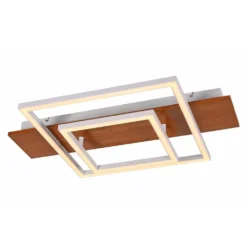 Chariska LED Plafondlamp Ø60 Wood/White - Lucande - Koop Online -Lucande 4251911747454 4