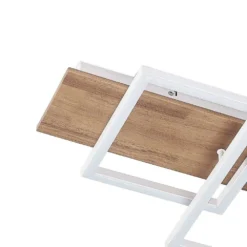 Chariska LED Plafondlamp Ø95 Wood/White - Lucande - Koop Online -Lucande 4251911747461 3