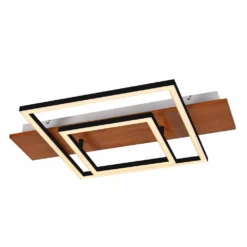 Chariska LED Plafondlamp Ø60 Wood/Black - Lucande - Koop Online -Lucande 4251911747478 4