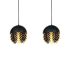 Aparas 2 Hanglamp Black/Gold - Lucande - Koop Online