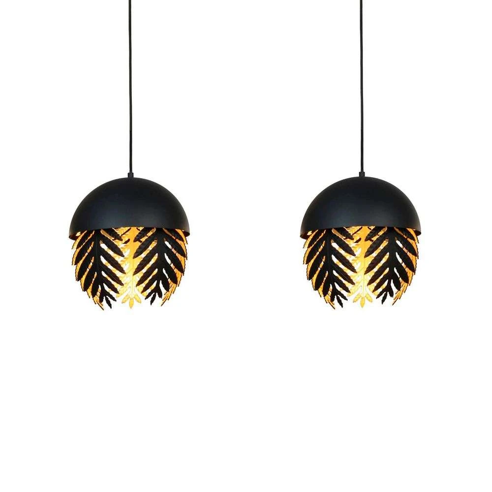 Aparas 2 Hanglamp Black/Gold - Lucande - Koop Online 3 Aparas 2 Hanglamp Black/Gold - Lucande - Koop Online