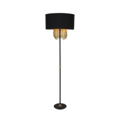 Malviras Vloerlamp Black/Gold - Lucande - Koop Online -Lucande 4251911752328 3