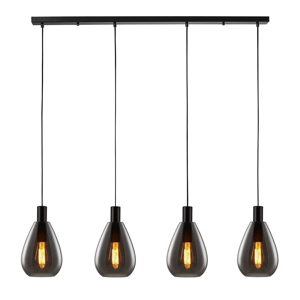 Marvelos 4 Hanglamp Smoke - Lucande - Koop Online 4 Marvelos 4 Hanglamp Smoke - Lucande - Koop Online - Afbeelding 2