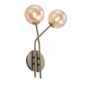 Wynina 2 Wandlamp Brass/Amber - Lucande - Koop Online