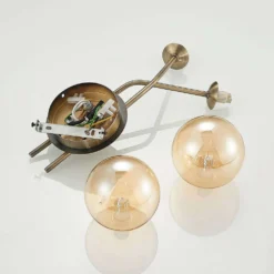 Wynina 2 Wandlamp Brass/Amber - Lucande - Koop Online -Lucande 9627298 7